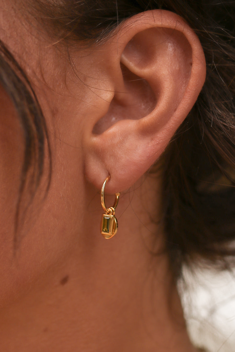 Carmela - Gold or Silver Stainless Steel Monogram Earrings