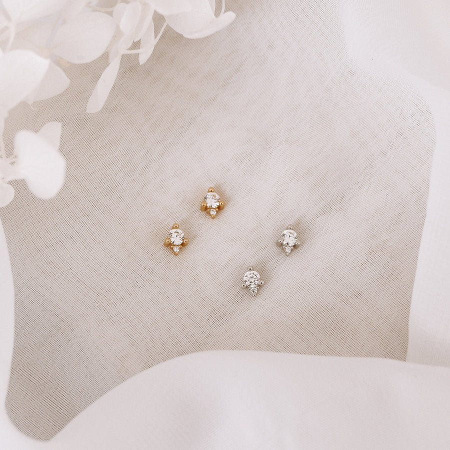 Nora - Gold or Silver Sterling Silver Studs