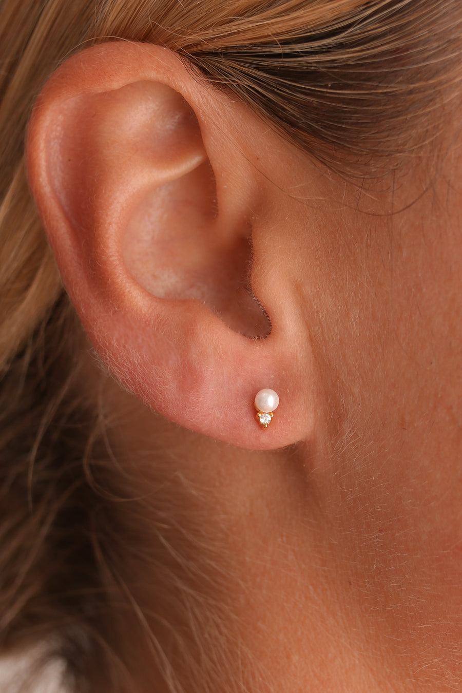 Jolie - Sterling Silver Pearl Earrings