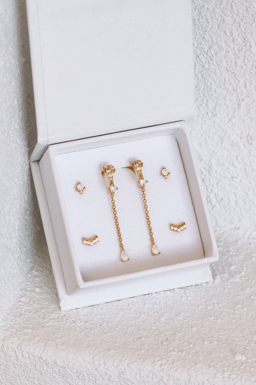 Eden Earring Stack - Gold or Silver Sterling Silver Studs