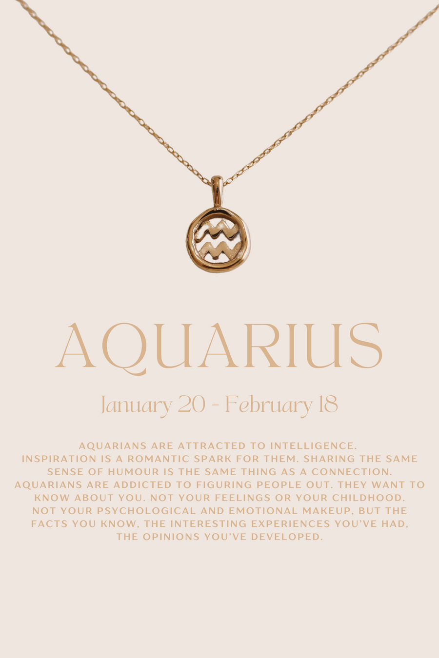 Lucia - Stainless Steel Gold or Silver Zodiac Necklace