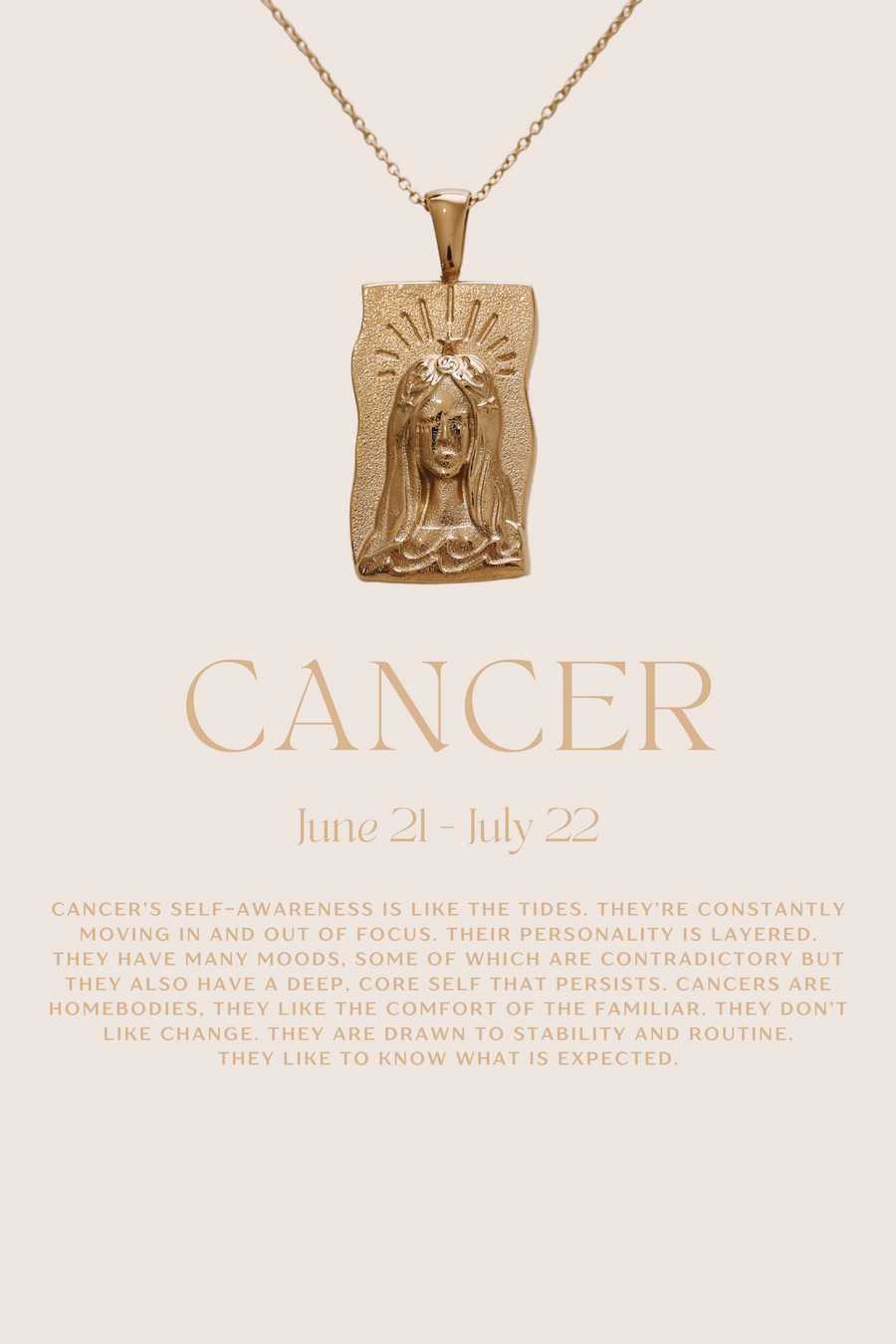 Demi - 14ct Gold or Silver Plated Zodiac Necklace
