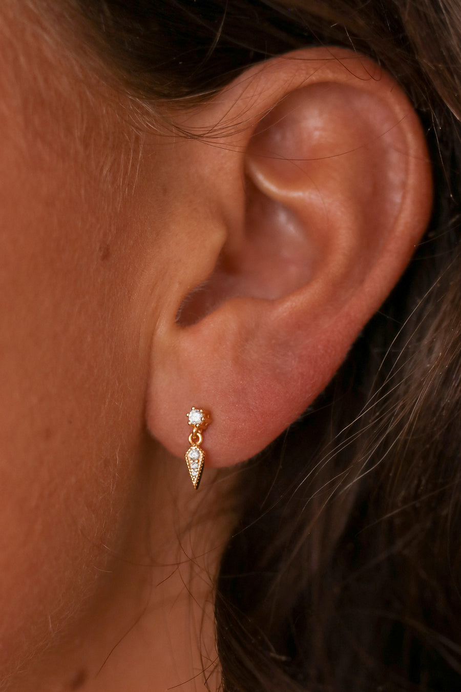 Adelina - Sterling Silver Stud Earrings