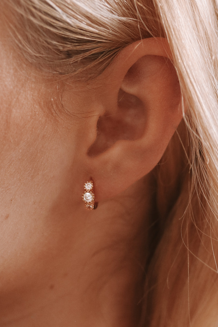 Hannah - Sterling Silver Hoop Earrings