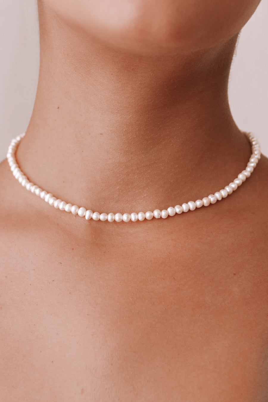 Harvey - Gold or Silver Stainless Steel Pearl Necklace