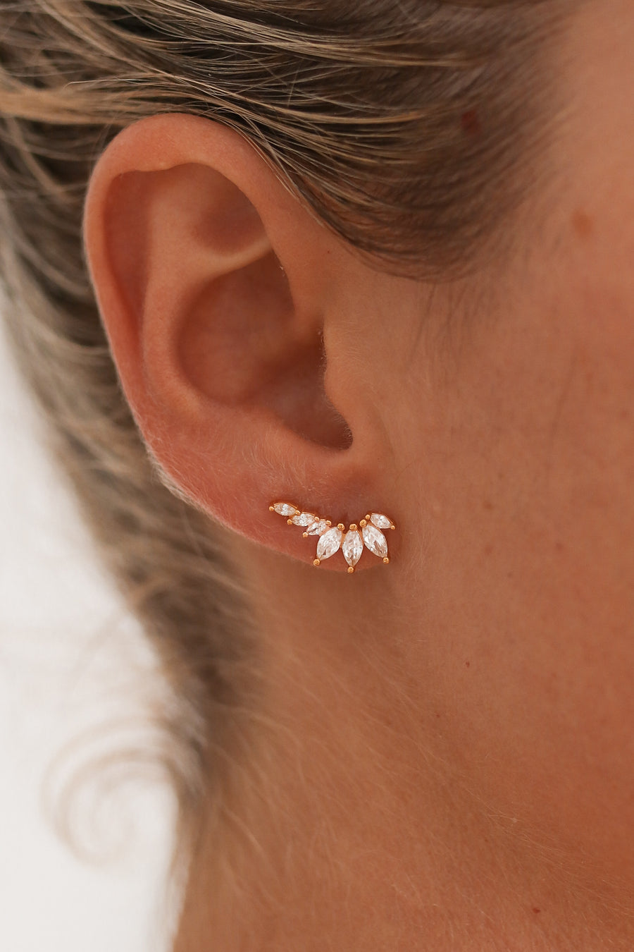 Alaia - Gold Plated Sterling Silver Studs