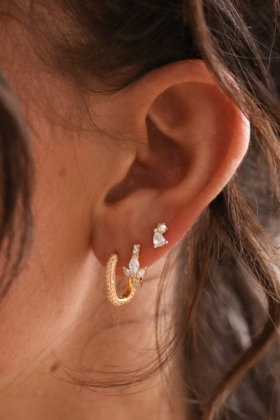 Lilla - Sterling Silver Hoop Earrings