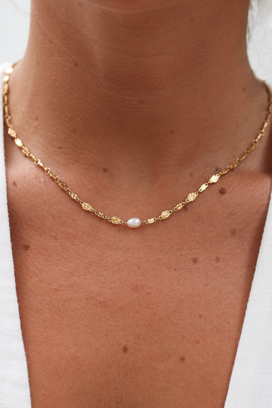 Jasmine - Stainless Steel Gold or Silver Necklace