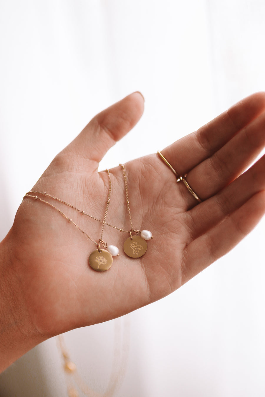 Kresta - Gold or Silver Monogrammed Necklace