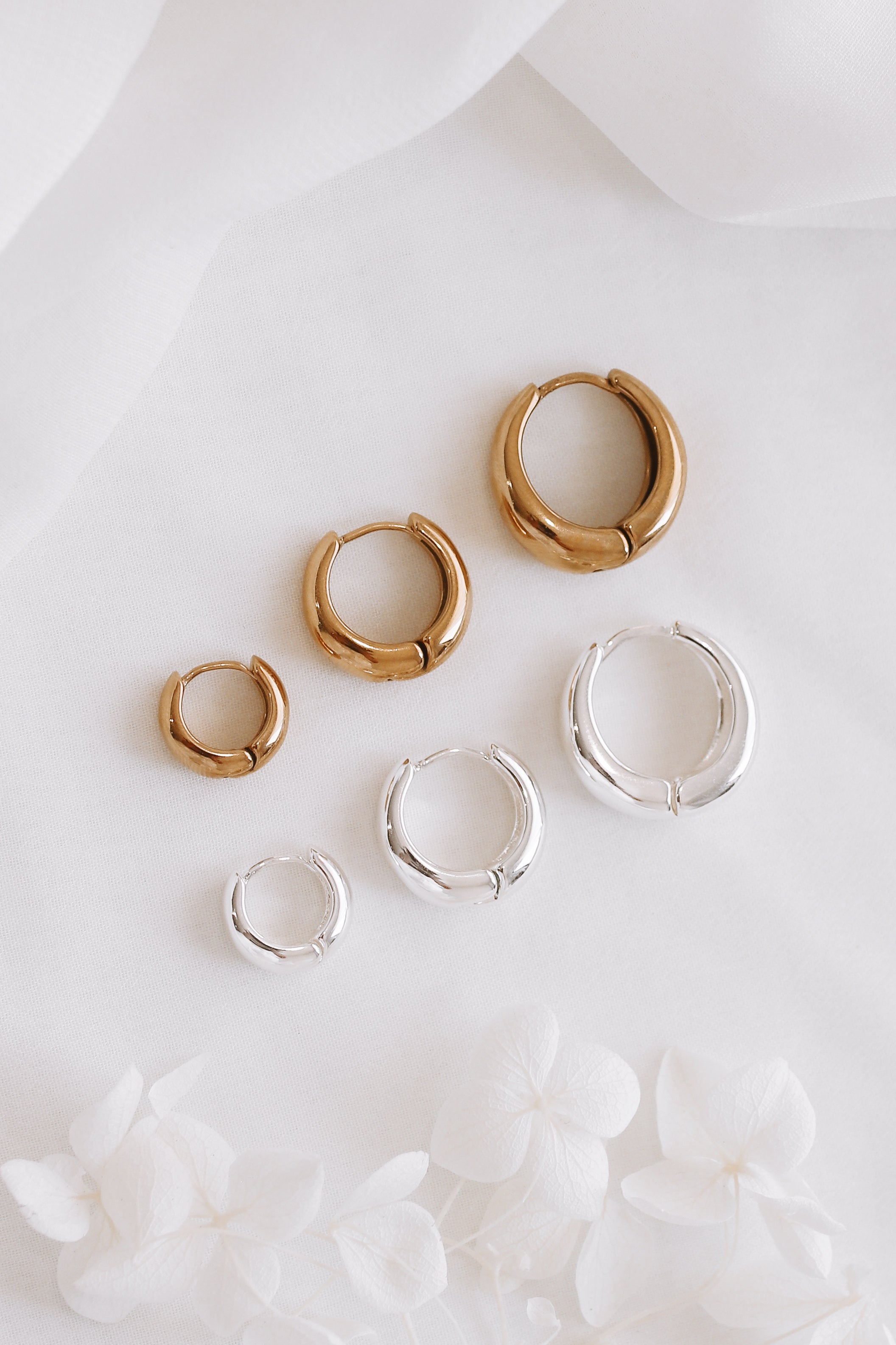 Stainless steel hoop earrings small hotsell