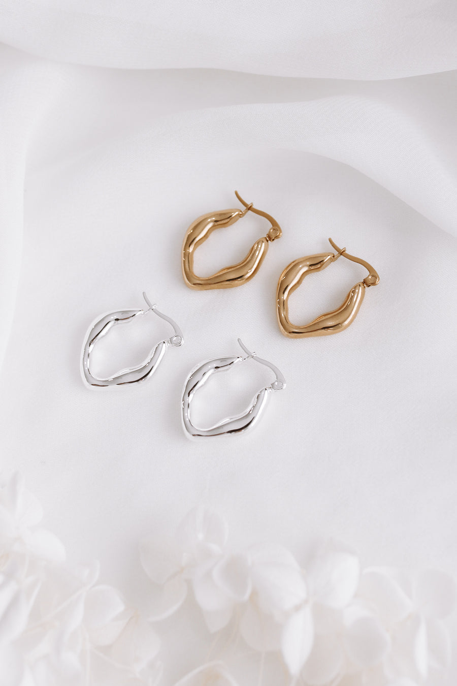 Chelsea - Gold or Silver Stainless Steel Hoops