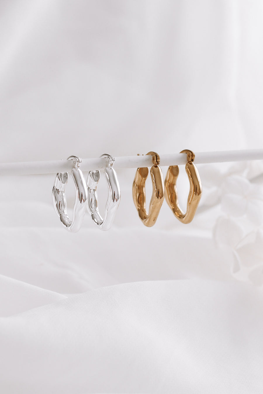 Chelsea - Gold or Silver Stainless Steel Hoops