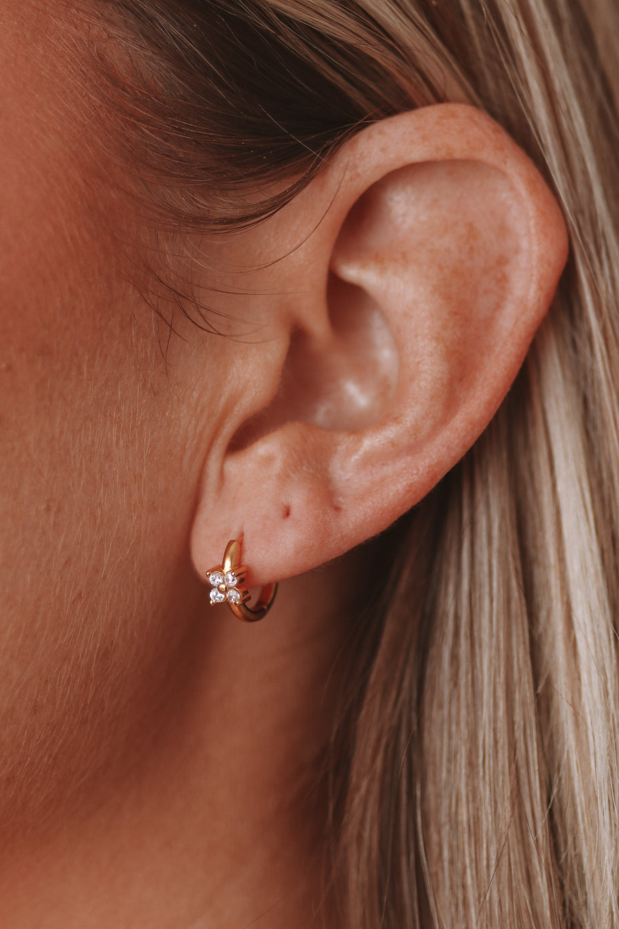 Lilian - Sterling Silver Hoop Earrings