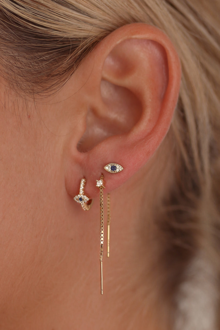 Collette Bundle - Gold or Silver Sterling Silver Earring Stack