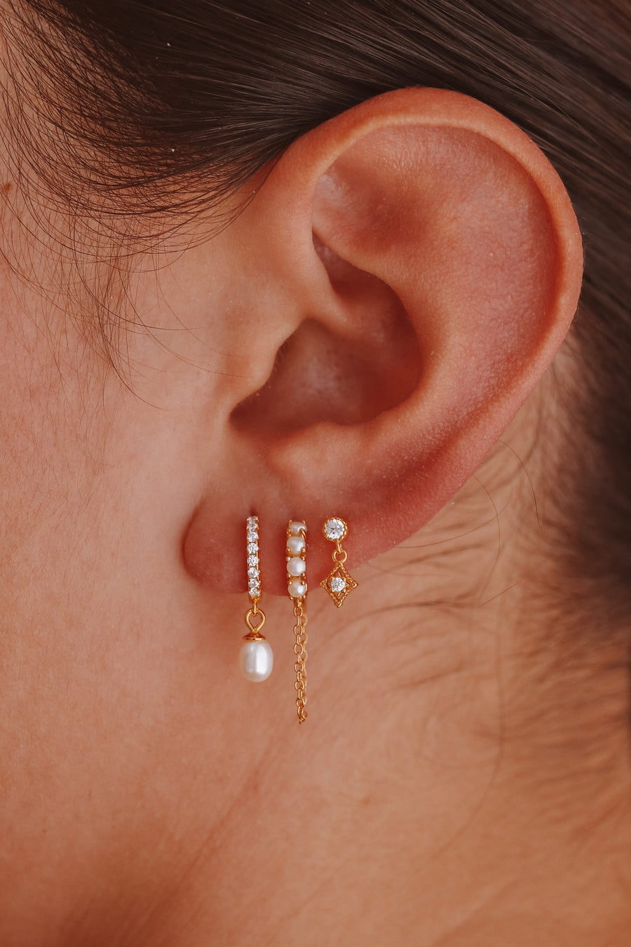 Maddee Bundle - Gold or Silver Sterling Silver Earring Stack