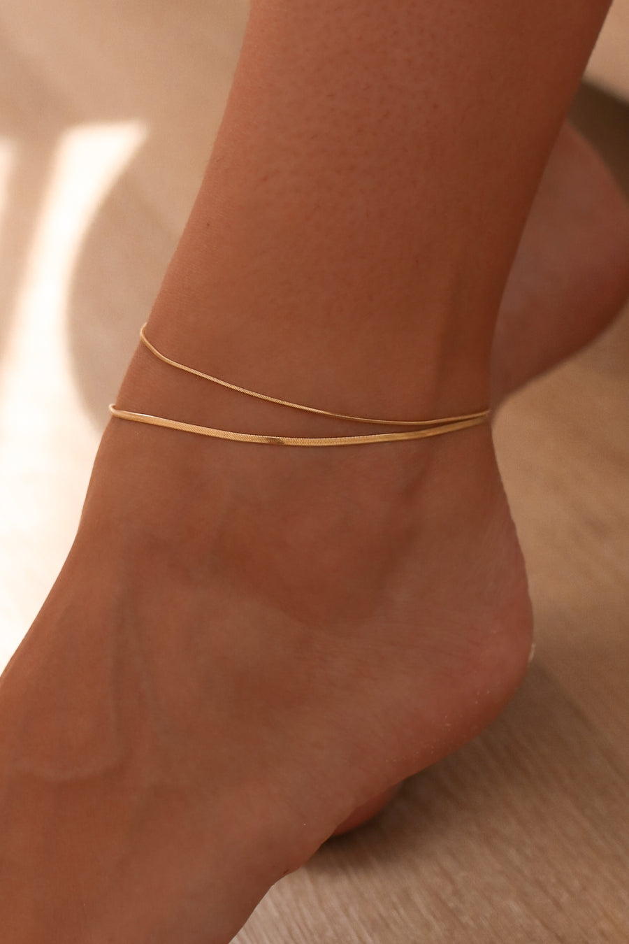 Nesta - Gold or Silver Stainless Steel Anklet