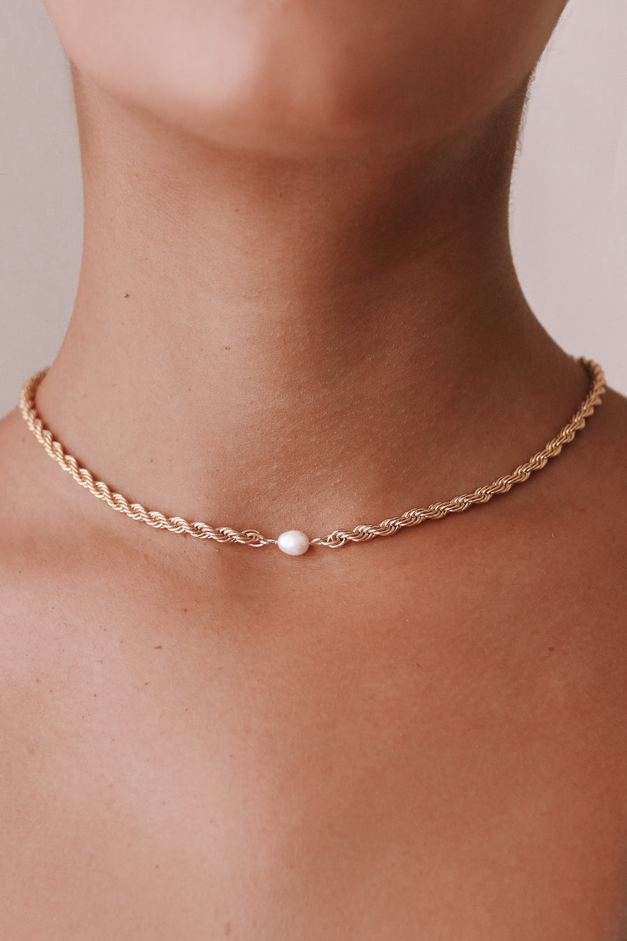 Ziggy - Gold or Silver Plated Pearl Necklace