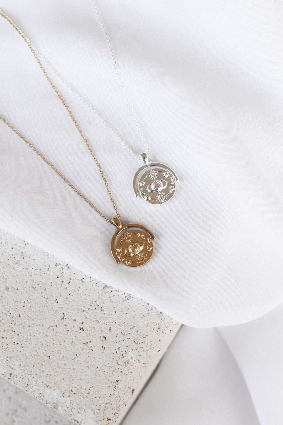 Quinn - Gold or Silver Plated Stainless Steel Chakra Necklace