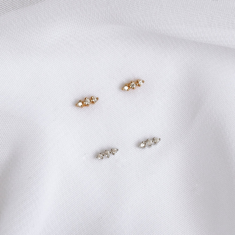 Angie - Sterling Silver Stud Earrings