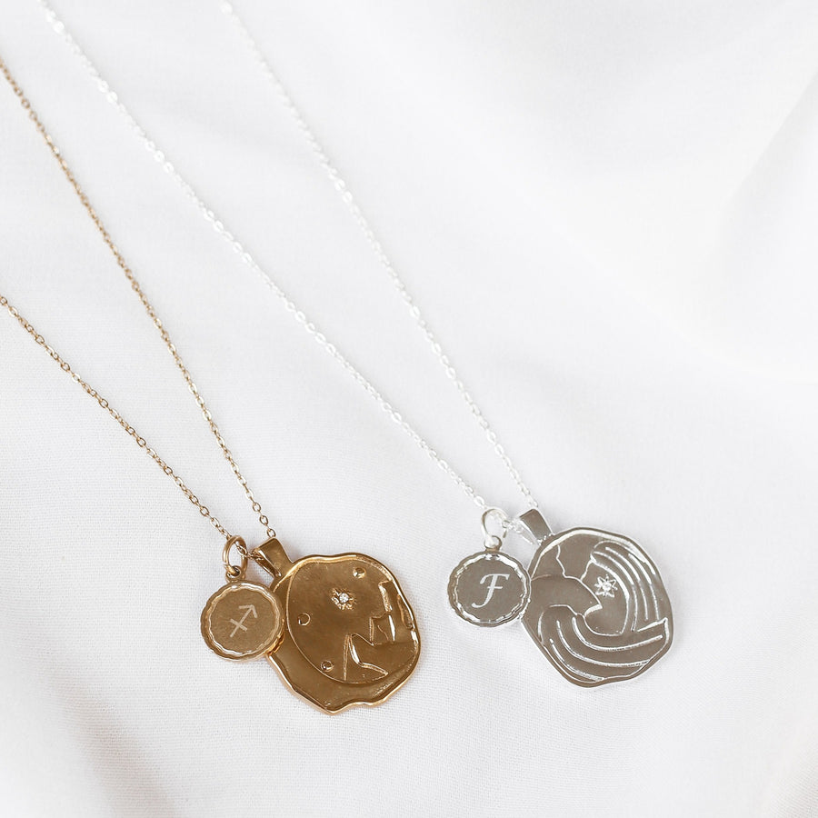 Avery - Element & Monogrammed Necklace