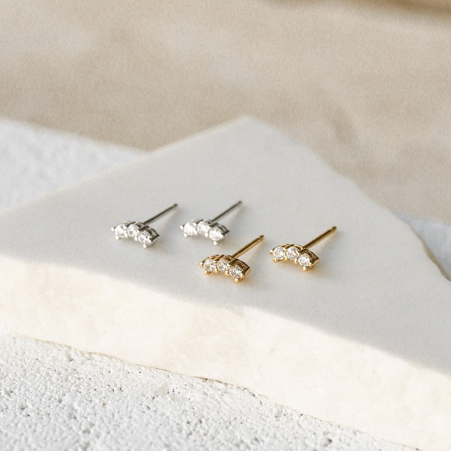 Britt - Gold or Silver Sterling Silver Studs