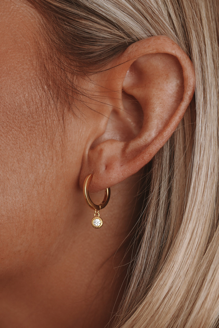 Caera - Sterling Silver Hoop Earrings