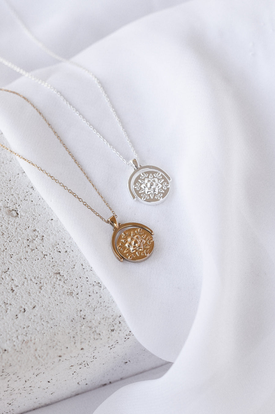 Quinn - Gold or Silver Plated Stainless Steel Chakra Necklace