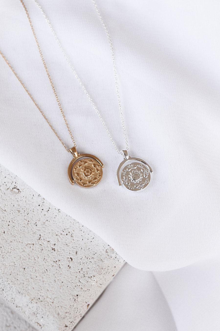 Quinn - Gold or Silver Plated Stainless Steel Chakra Necklace