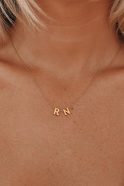 Belinda - Stainless Steel Letter Necklace