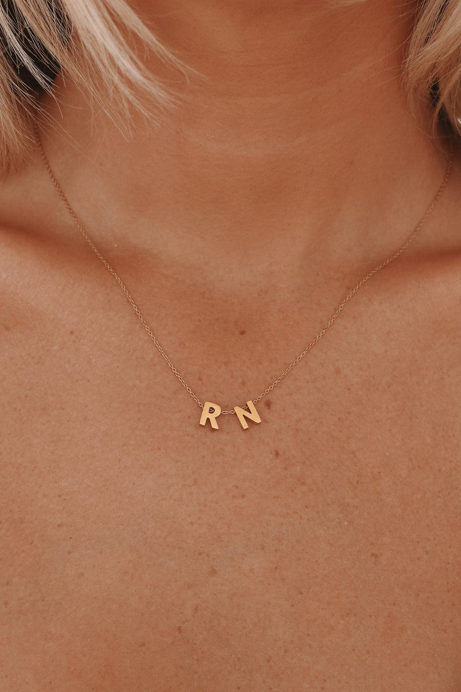 Belinda - Stainless Steel Letter Necklace