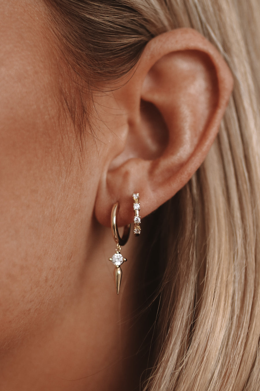Sophie - Sterling Silver Hoop Earrings