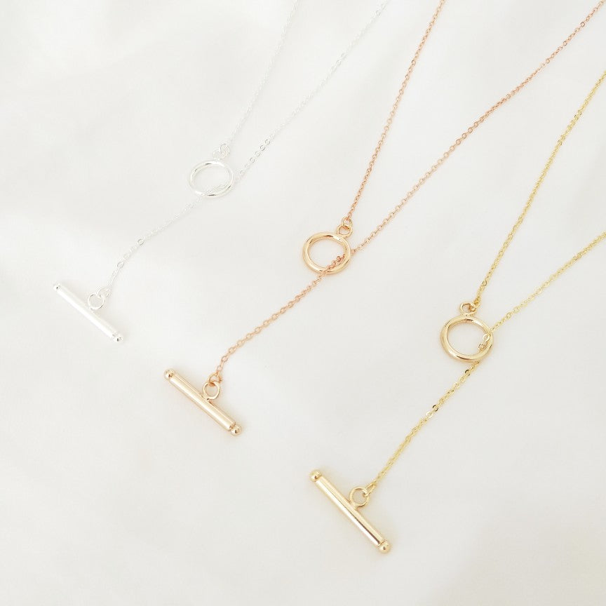 Evie - Fine Necklace in Rose Gold, Gold & Silver
