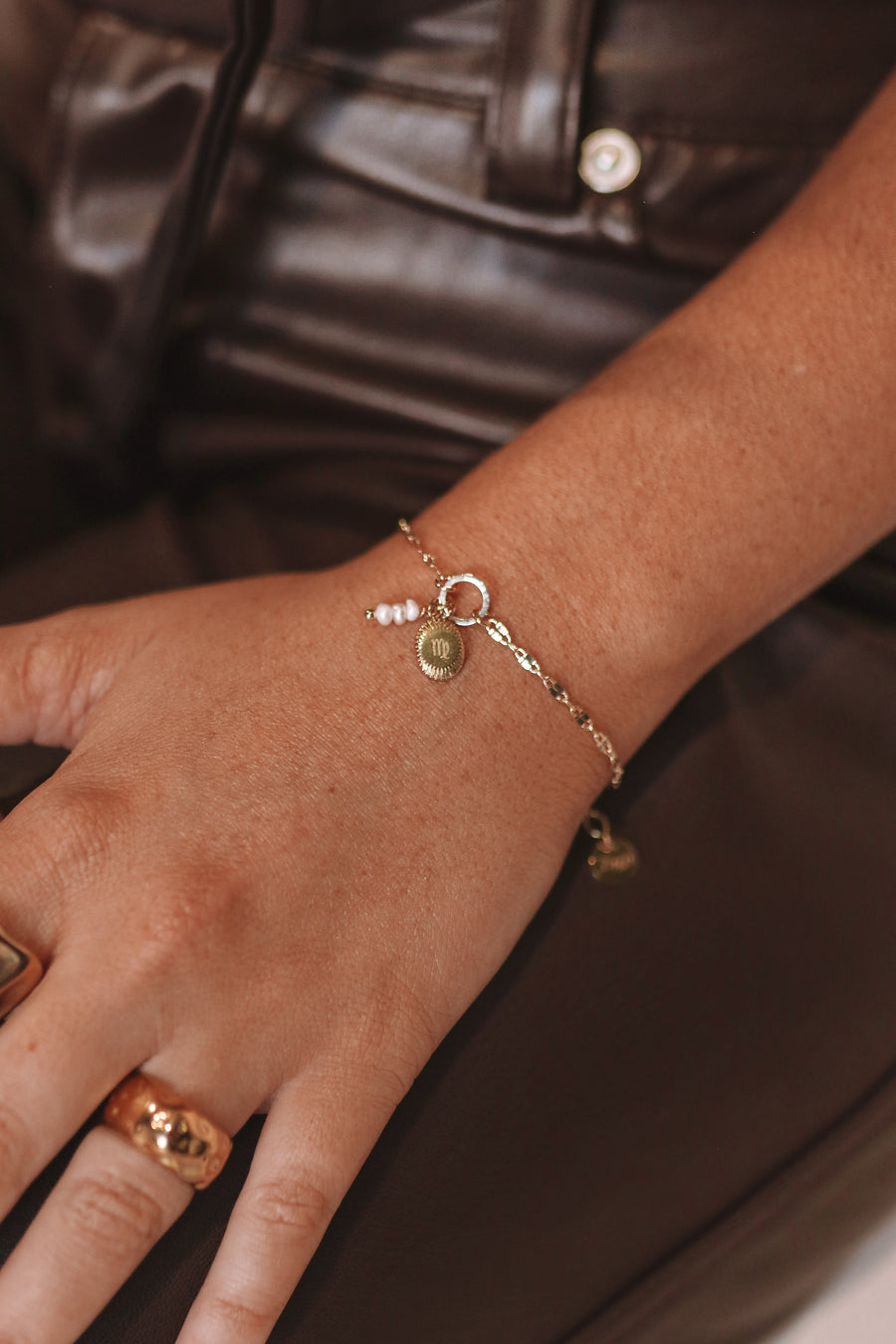 Tyla - Silver or Gold Plated Monogram Bracelet
