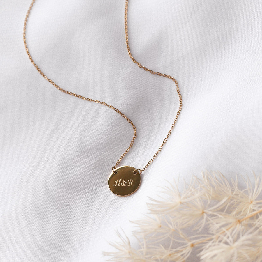 Lena - 18ct Gold or Silver Plated Monogram Necklace