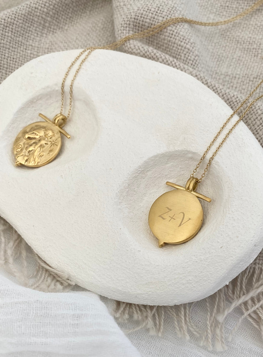 Zyla - 14ct Gold or Silver Plated Zodiac Necklace