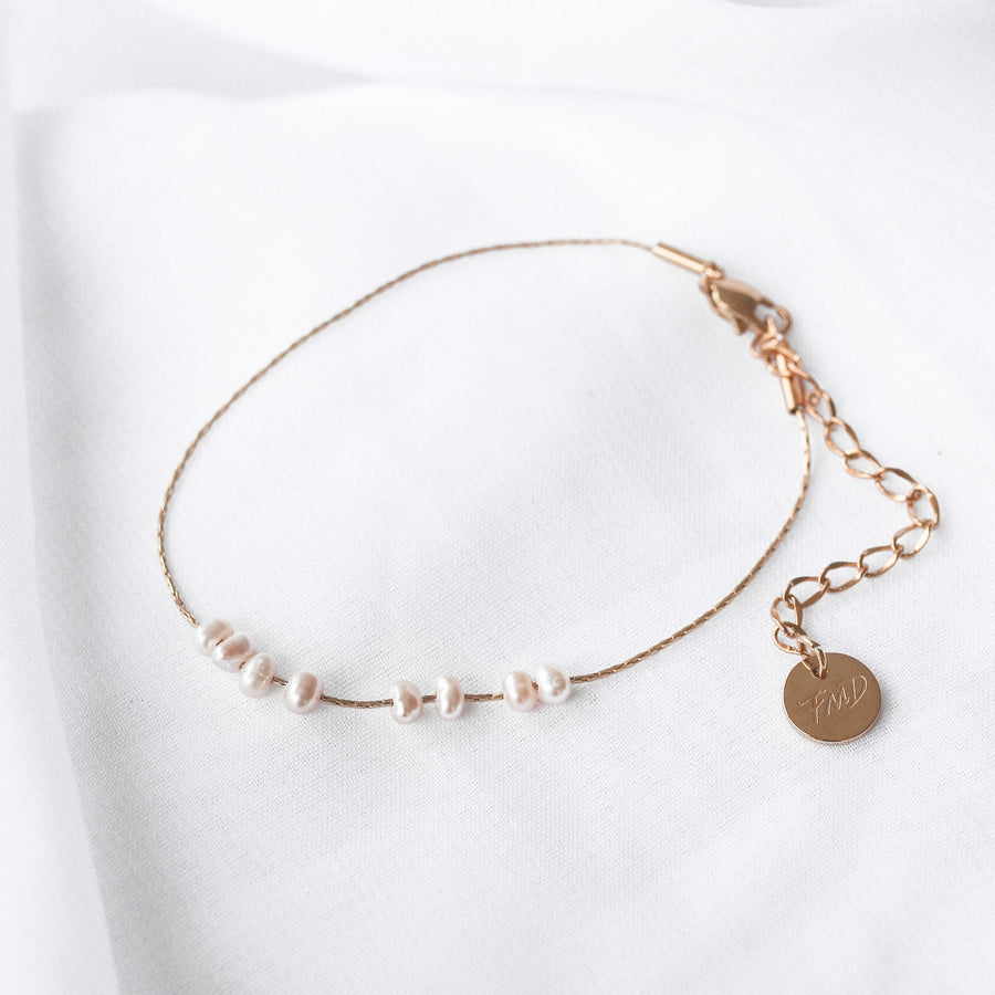 Lilo - Stainless Steel Pearl Bracelet