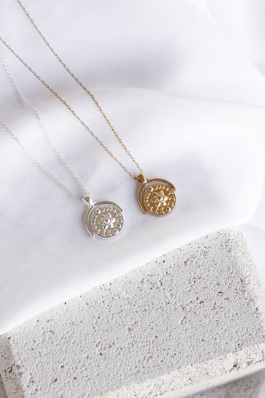 Quinn - Gold or Silver Plated Stainless Steel Chakra Necklace