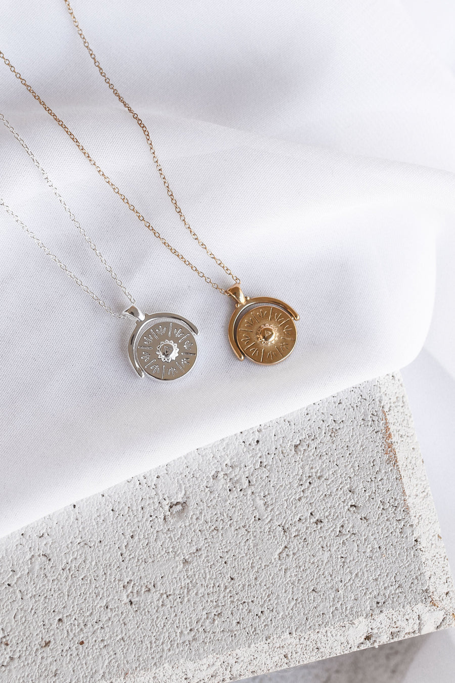 Quinn - Gold or Silver Plated Stainless Steel Chakra Necklace