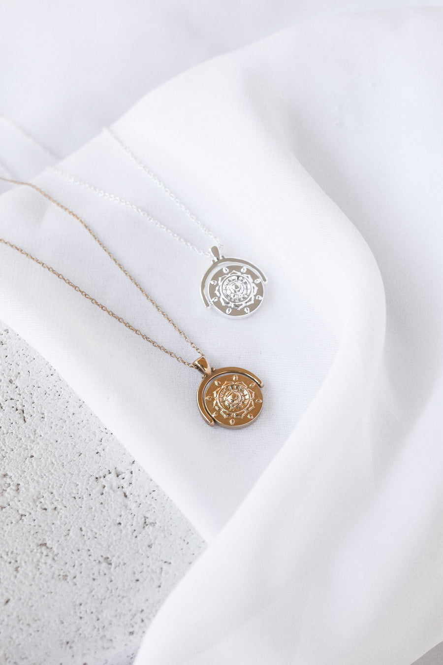 Quinn - Gold or Silver Plated Stainless Steel Chakra Necklace