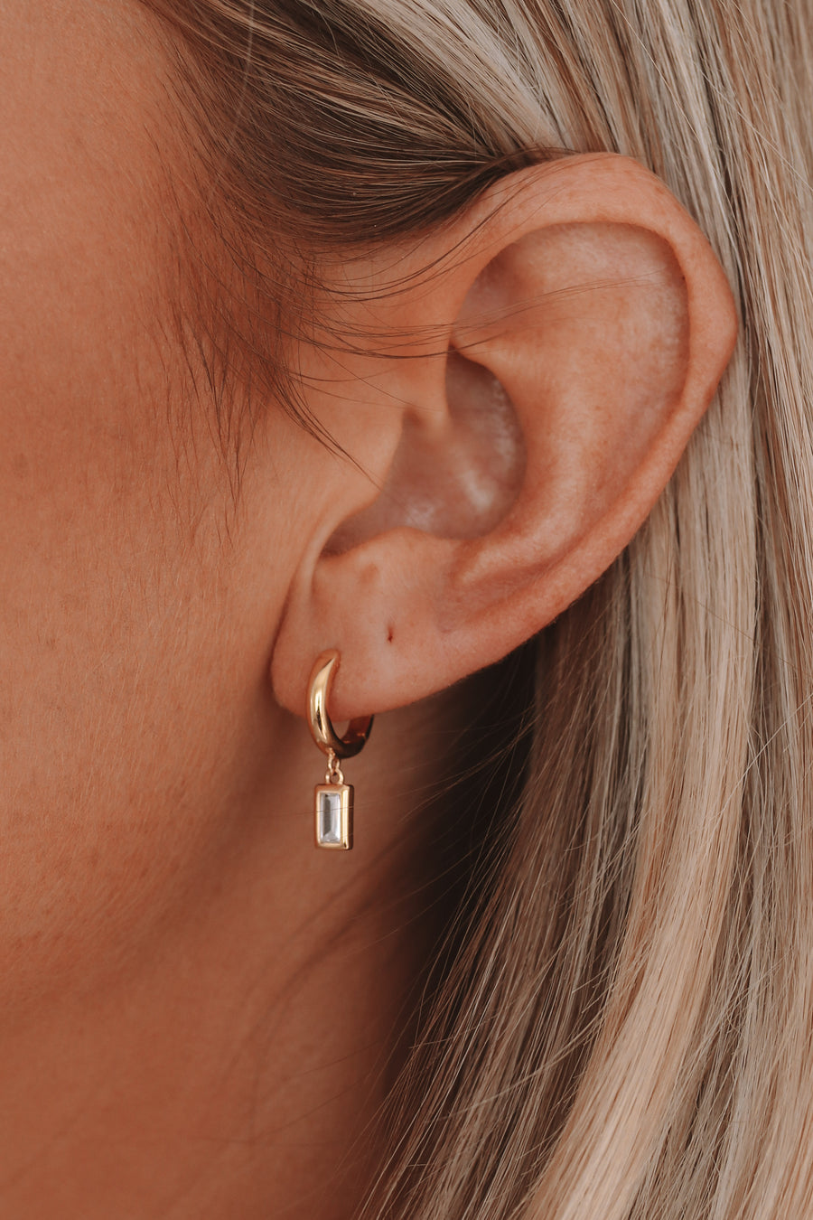Farah - Sterling Silver Hoop Earrings